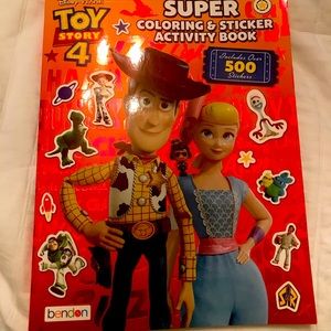 NWT 3 Toy Story coloring sticker& activity books